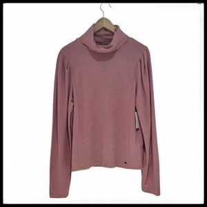 NWT Mexx Light Weight Mock Neck Turtleneck Sweater Pink Size XL